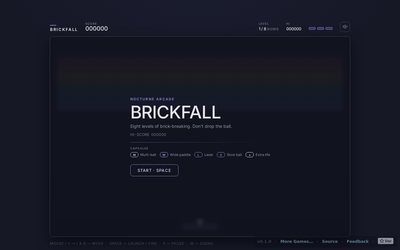Brickfall screenshot