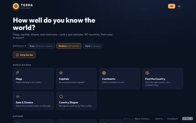 Geography Quiz screenshot