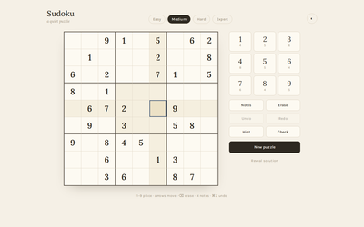 Zen Sudoku screenshot